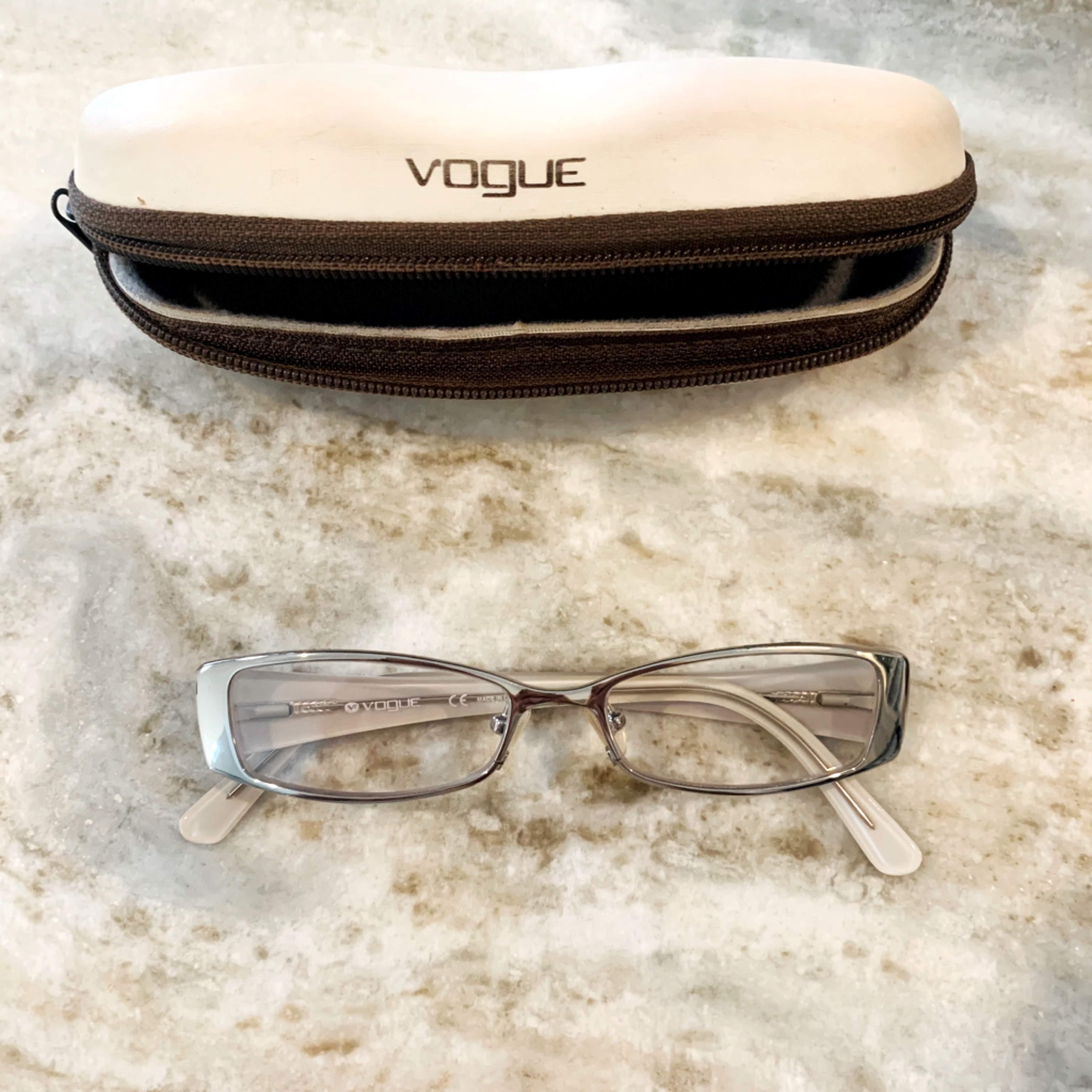 Authentic Vogue 3540 Glasses Silver And Black